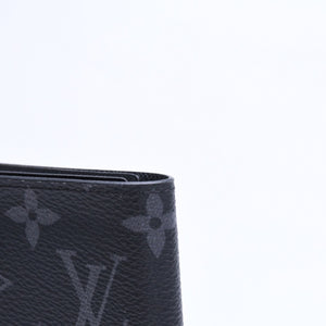 新品未使用 LOUIS VUITTON ルイヴィトン モノグラムエクリプス クーヴェルテュール パスポールMM M64501 パスポートケース ブラック 中古 4a007226