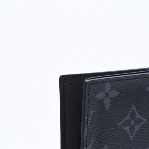 新品未使用 LOUIS VUITTON ルイヴィトン モノグラムエクリプス クーヴェルテュール パスポールMM M64501 パスポートケース ブラック 中古 4a007226