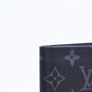 新品未使用 LOUIS VUITTON ルイヴィトン モノグラムエクリプス クーヴェルテュール パスポールMM M64501 パスポートケース ブラック 中古 4a007226
