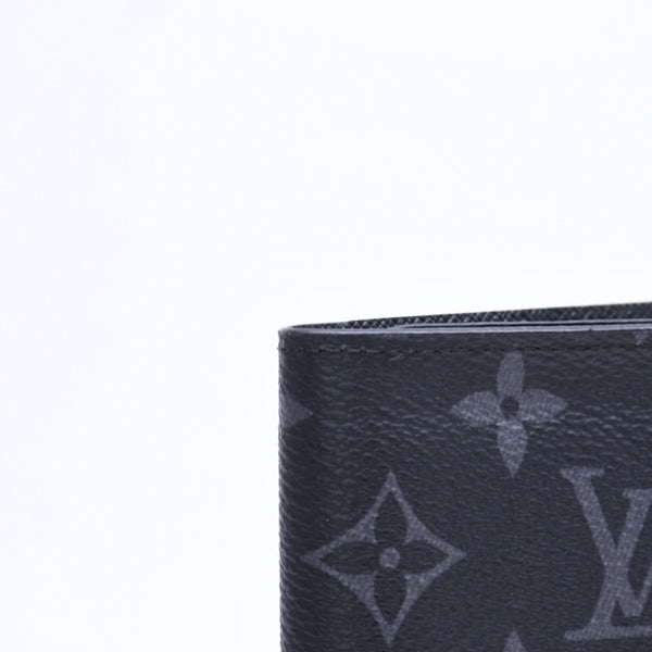 新品未使用 LOUIS VUITTON ルイヴィトン モノグラムエクリプス クーヴェルテュール パスポールMM M64501 パスポートケース ブラック 中古 4a007226