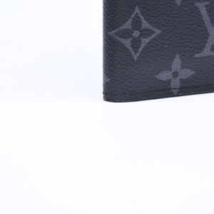 新品未使用 LOUIS VUITTON ルイヴィトン モノグラムエクリプス クーヴェルテュール パスポールMM M64501 パスポートケース ブラック 中古 4a007226
