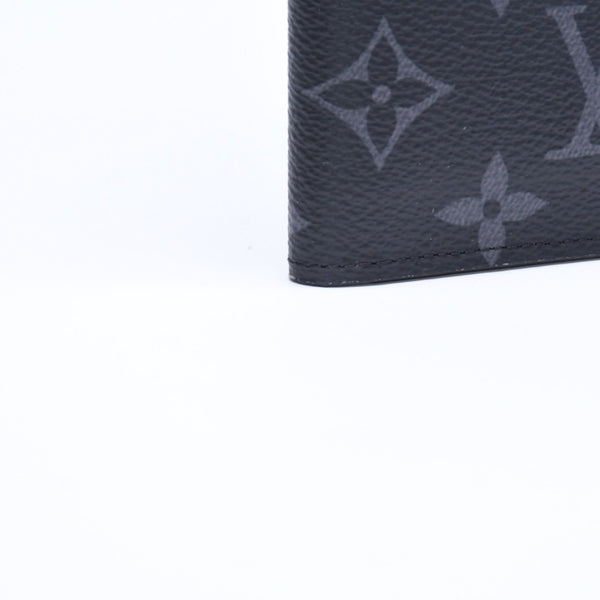 新品未使用 LOUIS VUITTON ルイヴィトン モノグラムエクリプス クーヴェルテュール パスポールMM M64501 パスポートケース ブラック 中古 4a007226