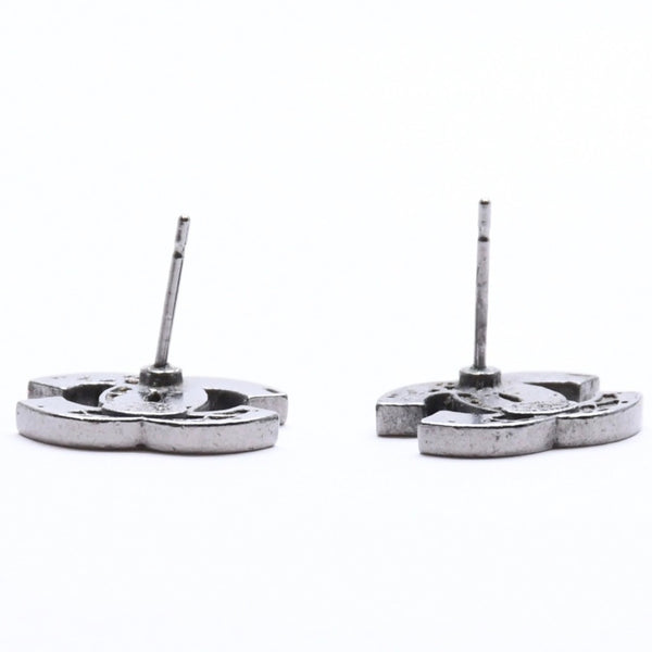 CHANEL シャネル ココマーク ピアス アクセサリー 重量約3.27g 13K刻印 ガンメタ ブラック メタル 両耳用 美品 中古 4a007540