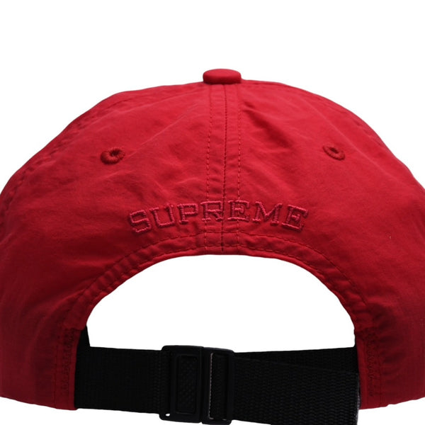SUPREME シュプリーム Tonal Vertical Logo 6-Panel キャップ レッド アジャスター仕様 ヘッドギア 帽子 2017SS 美品 中古 4a007309