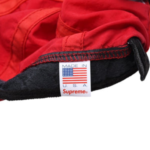 SUPREME シュプリーム Tonal Vertical Logo 6-Panel キャップ レッド アジャスター仕様 ヘッドギア 帽子 2017SS 美品 中古 4a007309