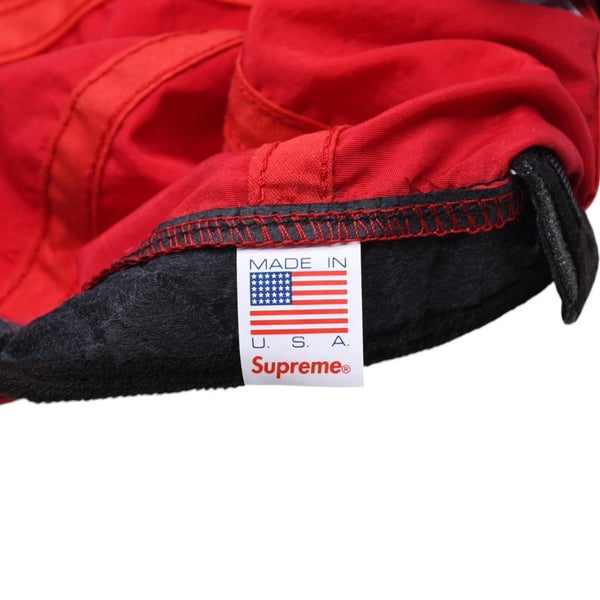 SUPREME シュプリーム Tonal Vertical Logo 6-Panel キャップ レッド アジャスター仕様 ヘッドギア 帽子 2017SS 美品 中古 4a007309