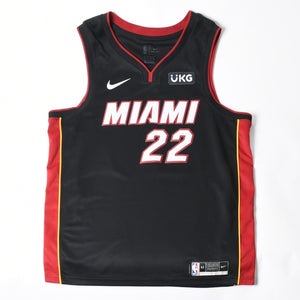 極美品 NIKE ナイキ マイアミヒート アイコンエディション スウィングマンジャージ ジミーバトラー 背番号22 XLサイズ アウェイカラー メッシュ 中古 4a007310