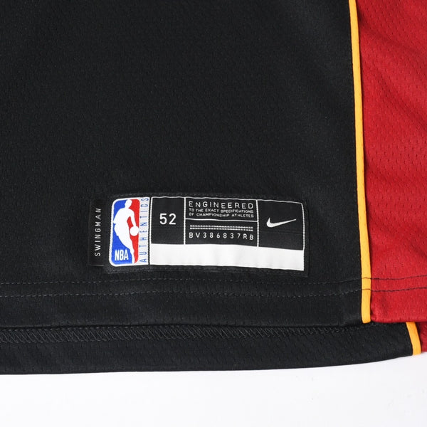 極美品 NIKE ナイキ マイアミヒート アイコンエディション スウィングマンジャージ ジミーバトラー 背番号22 XLサイズ アウェイカラー メッシュ 中古 4a007310