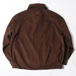 極美品 PRADA プラダ Old gabardine cotton shirt jacket オールド ギャバジン コットン シャツ ジャケット P8011 サイズ36 中古 4a007251