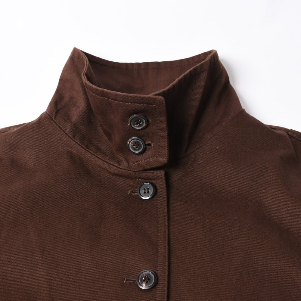 極美品 PRADA プラダ Old gabardine cotton shirt jacket オールド ギャバジン コットン シャツ ジャケット P8011 サイズ36 中古 4a007251