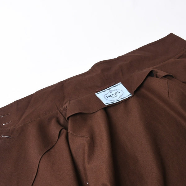 極美品 PRADA プラダ Old gabardine cotton shirt jacket オールド ギャバジン コットン シャツ ジャケット P8011 サイズ36 中古 4a007251