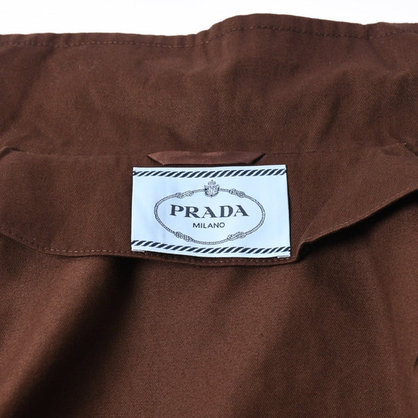 極美品 PRADA プラダ Old gabardine cotton shirt jacket オールド ギャバジン コットン シャツ ジャケット P8011 サイズ36 中古 4a007251