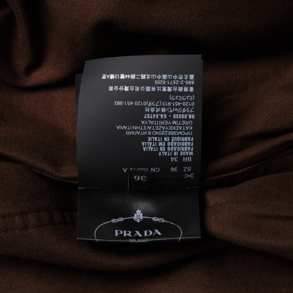 極美品 PRADA プラダ Old gabardine cotton shirt jacket オールド ギャバジン コットン シャツ ジャケット P8011 サイズ36 中古 4a007251