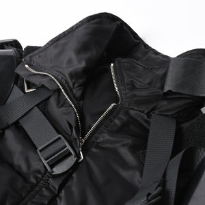 極美品 DOLCE＆GABBANA ドルチェアンドガッバーナ ボンデージジャケット パラシュートジャケット FW2003 GSP1J 9853 ブラック サイズ40 中古 4a006728