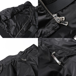 極美品 DOLCE＆GABBANA ドルチェアンドガッバーナ ボンデージジャケット パラシュートジャケット FW2003 GSP1J 9853 ブラック サイズ40 中古 4a006728