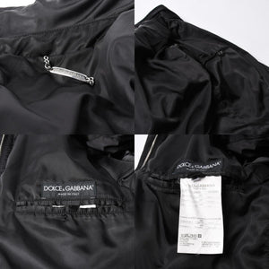極美品 DOLCE＆GABBANA ドルチェアンドガッバーナ ボンデージジャケット パラシュートジャケット FW2003 GSP1J 9853 ブラック サイズ40 中古 4a006728