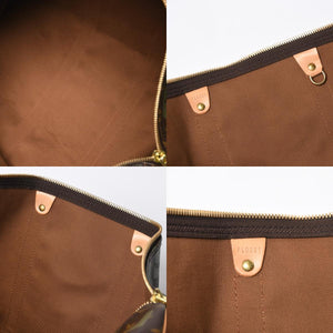 新品同様 LOUIS VUITTON ルイヴィトン モノグラム グラフィティ キーポル50 M92196 ブラウン カーキ ゴールド金具 中古 4a007564