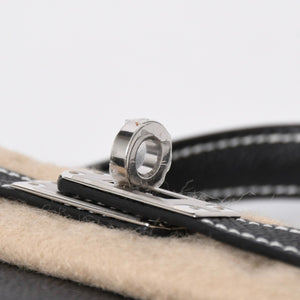 新品未使用 オーダー品 HERMES エルメス Mini Kelly2 ミニケリー2 ミニハンドバッグ ブラック イエロー エプソン K刻印 シルバー金具 中古 4a007567