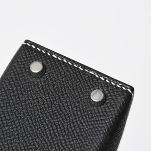 新品未使用 オーダー品 HERMES エルメス Mini Kelly2 ミニケリー2 ミニハンドバッグ ブラック イエロー エプソン K刻印 シルバー金具 中古 4a007567