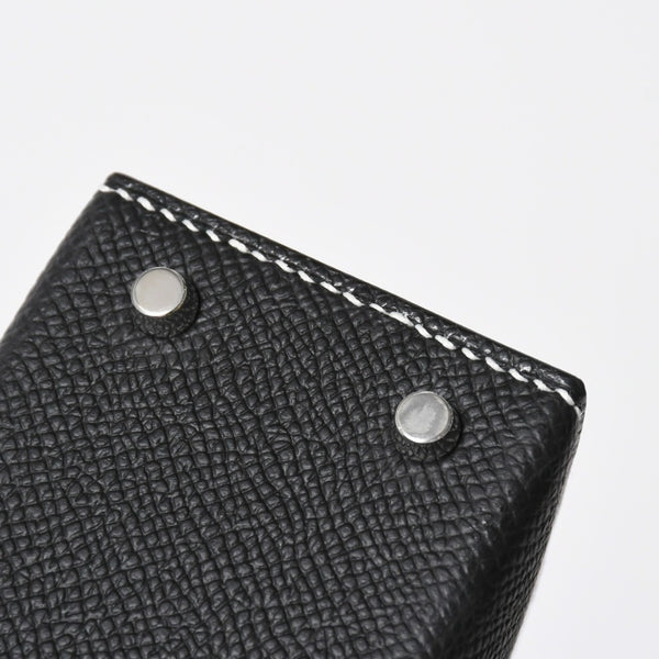新品未使用 オーダー品 HERMES エルメス Mini Kelly2 ミニケリー2 ミニハンドバッグ ブラック イエロー エプソン K刻印 シルバー金具 中古 4a007567