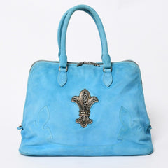 CHROME HEARTS クロムハーツ SLOUCHY MO スラウチー モー BSフレア ハンドバッグ フレアニー ダガージップ スクロールラベル スエード 美品 中古 4a007574