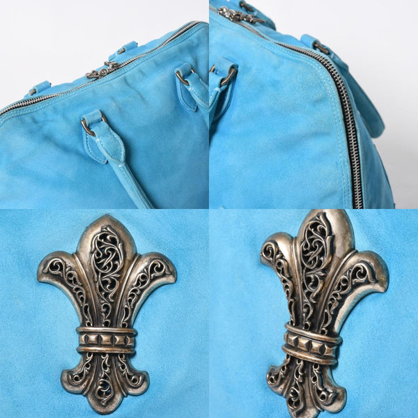 CHROME HEARTS クロムハーツ SLOUCHY MO スラウチー モー BSフレア ハンドバッグ フレアニー ダガージップ スクロールラベル スエード 美品 中古 4a007574