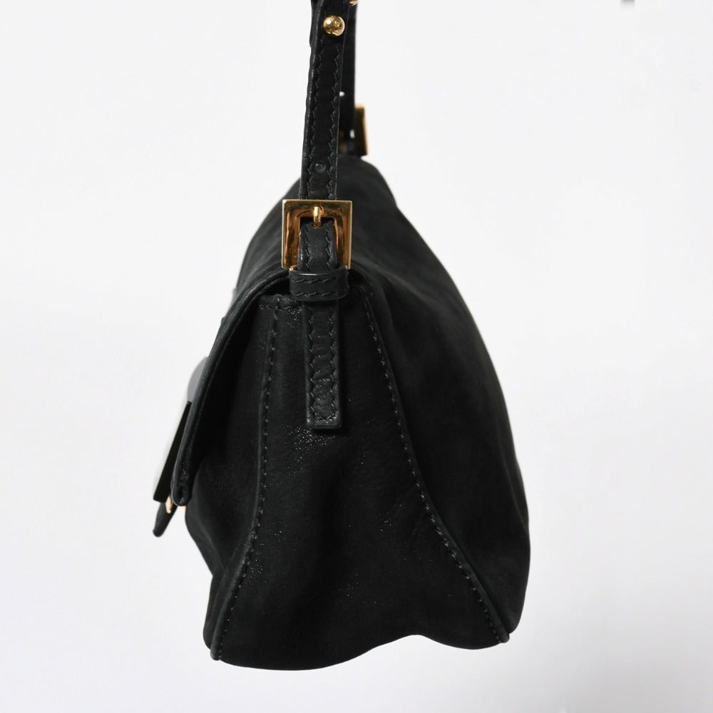 FENDI フェンディ ショルダーバッグ バッグ ミニバゲット 8BR180 ブラック ゴールド金具 美品 中古 4a006238