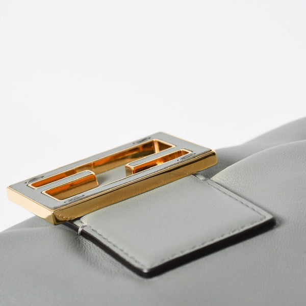 新品同様品 FENDI フェンディ マンマバケット ショルダーバッグ 2way 8BR833 FFロゴ ソフト ラムスキン マッチャグリーン ゴールド金具 中古 4a006719