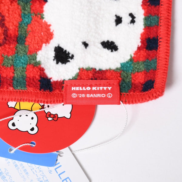 新品未使用 familiar ファミリア × HELLO KITTY ハローキティ タオルハンカチ 770346 XF チェック柄 中古 4a007585