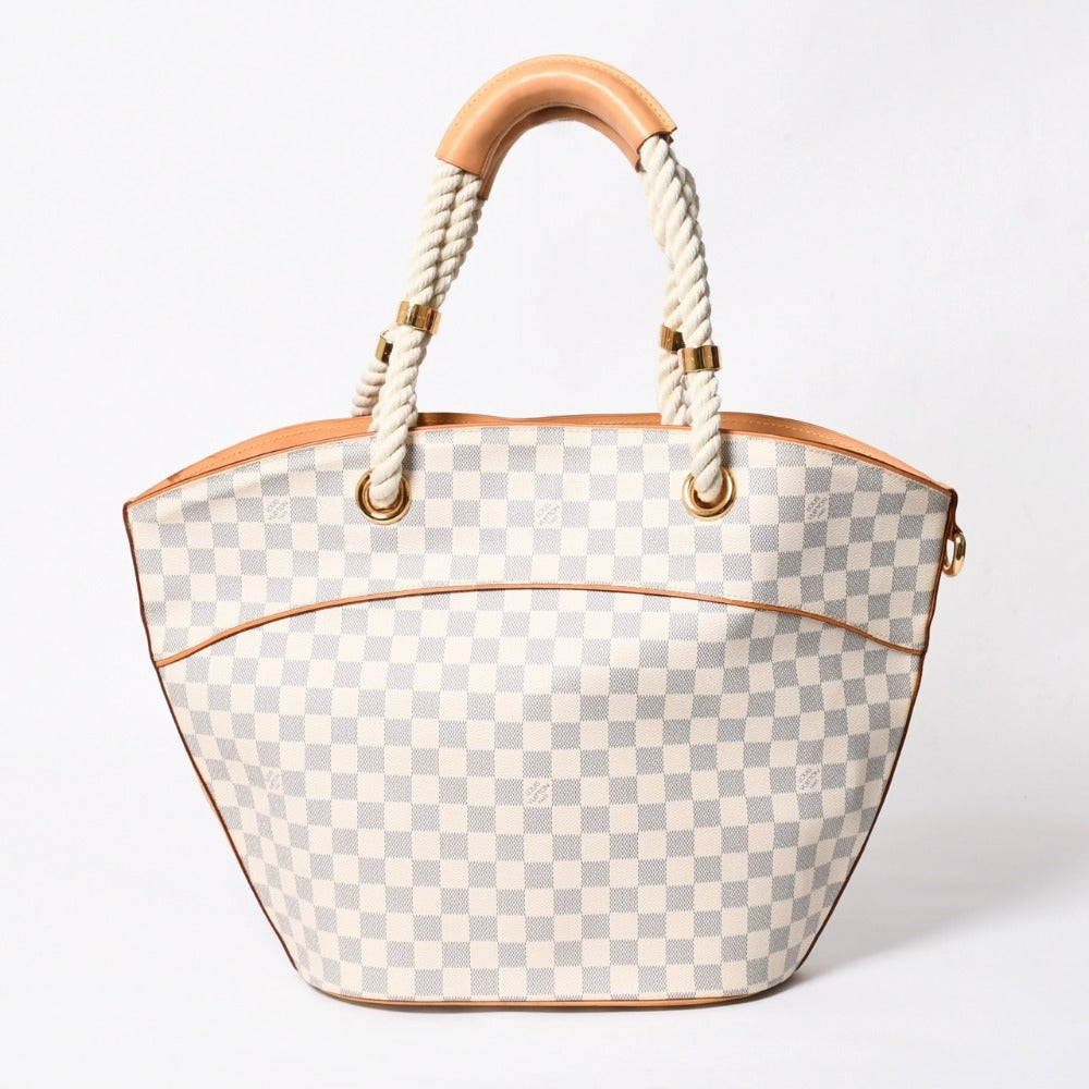 LOUIS VUITTON ルイヴィトン ダミエアズール ポンブロンGM トートバッグ ショルダーバッグ N48056 PVC ゴールド金具 美品 中古 4a007546