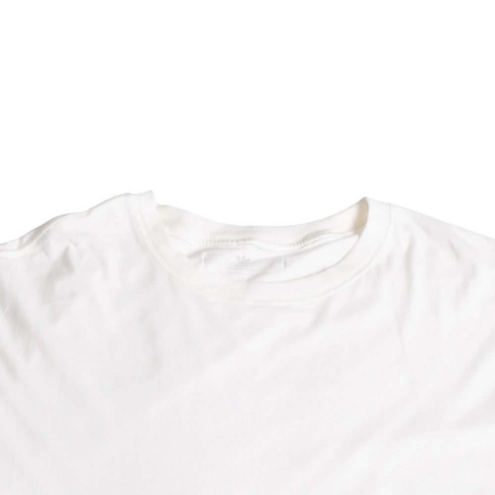 極美品 adidas×Bad Bunny アディダス バッドバニー 半袖 Tシャツ ホワイト コットン サイズM 刺繍 中古 4a007488
