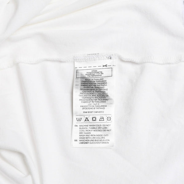 極美品 adidas×Bad Bunny アディダス バッドバニー 半袖 Tシャツ ホワイト コットン サイズM 刺繍 中古 4a007488