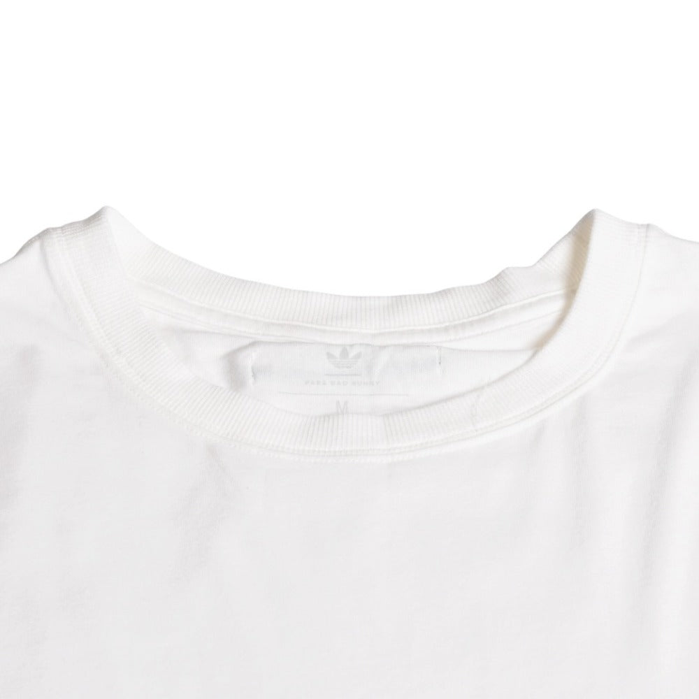 極美品 adidas×Bad Bunny アディダス バッドバニー 半袖 Tシャツ ホワイト コットン サイズM 刺繍 中古 4a007486