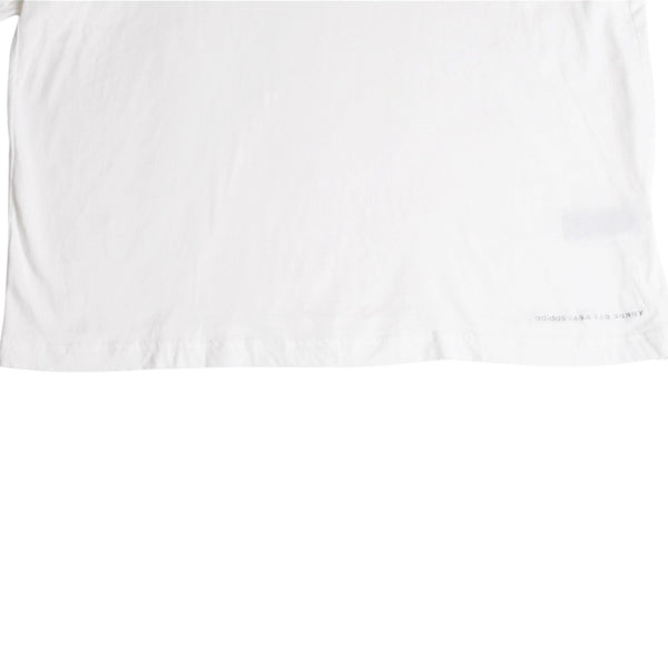 極美品 adidas×Bad Bunny アディダス バッドバニー 半袖 Tシャツ ホワイト コットン サイズM 刺繍 中古 4a007487