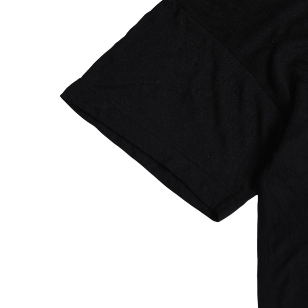 極美品 CHROME HEARTS クロムハーツ 半袖Tシャツ スター フレアモチーフ U.S.A製 レーヨン シルク ブラック サイズF 中古 4a007557