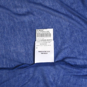 極美品 CHROME HEARTS クロムハーツ タンクトップ ONE SIZE ワンサイズ BSフレア ホースシュー プリント ブルー 中古 4a007551