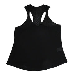 極美品 CHROME HEARTS クロムハーツ タンクトップ BSフレア ホースシュー サイズフリー ブラック レーヨン 中古 4a007552