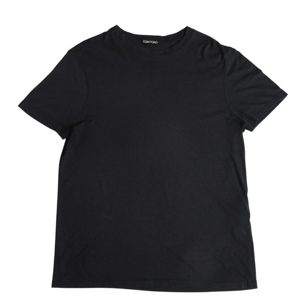 TOM FORD トムフォード 半袖 Ｔシャツ BW229 TFJ950 サイズ48 ブラック コットン 美品 中古 4a006723