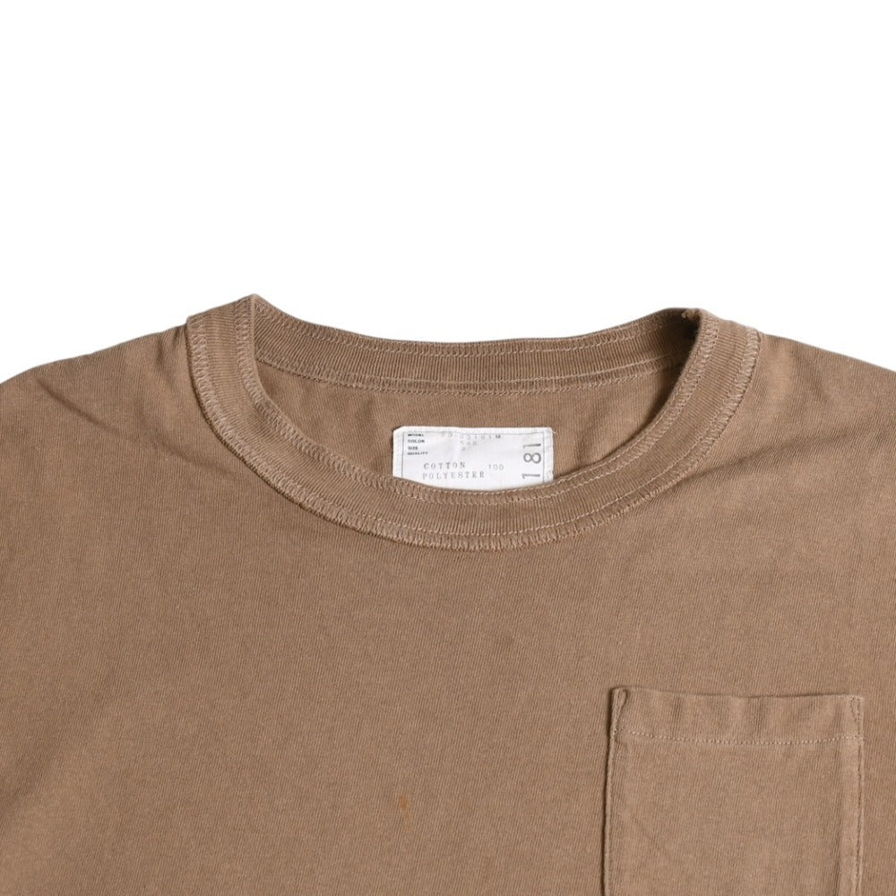 SACAI サカイ ドッキング 半袖Tシャツ 23-03181M コットン ポリエステル ベージュ サイズ2 美品 中古 4a007485