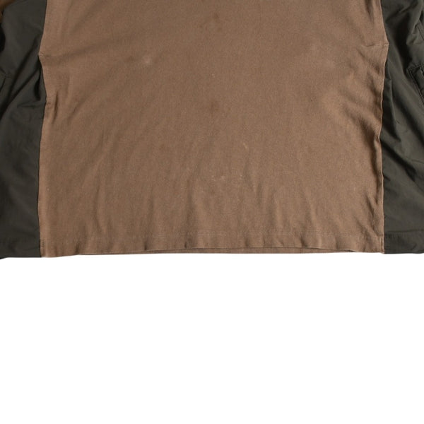 SACAI サカイ ドッキング 半袖Tシャツ 23-03181M コットン ポリエステル ベージュ サイズ2 美品 中古 4a007485
