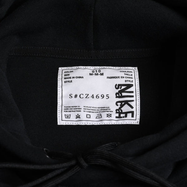 NIKE ナイキ sacai サカイ セットアップ パーカー スウェットパンツ CHINA製 コットン ポリエステル ブラック ホワイト サイズM 美品 中古 4a007452