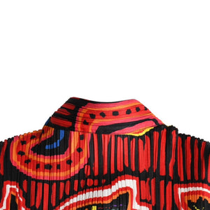 極美品 ISSEY MIYAKE イッセイミヤケ PLEATS PLEASE プリーツプリーズ ノースリーブ PP22-JE711 マルチカラー サイズ4 中古 4a007537