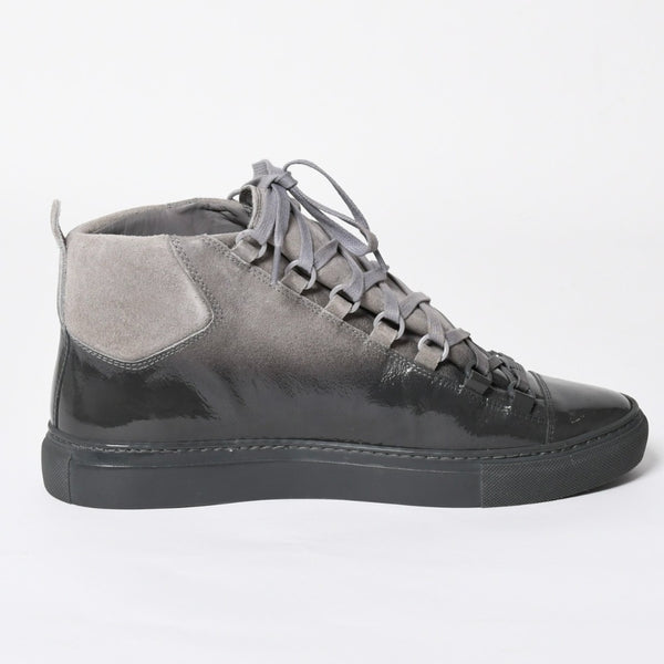 極美品 BALENCIAGA バレンシアガ Arena High アリーナ ハイカットスニーカー 373399 サイズ41 グレー グラデーション 中古 4a006543