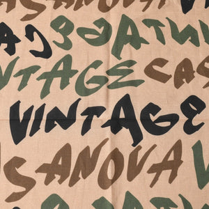 新品未使用 CASANOVA VINTAGE カサノバヴィンテージ グラフィティーバンダナ ターコイズブルー ホワイト 4a007735A