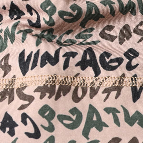 新品未使用 CASANOVA VINTAGE カサノバヴィンテージ グラフィティースカルキャップ ベージュ グリーン ブラック ブラウン スパンデックス 4a007590A