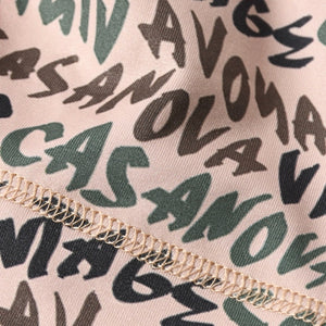 新品未使用 CASANOVA VINTAGE カサノバヴィンテージ グラフィティースカルキャップ ベージュ グリーン ブラック ブラウン スパンデックス 4a007590A