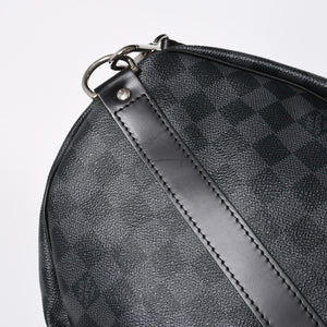 極美品 LOUIS VUITTON ルイヴィトン キーポルバンドリエール55 ボストンバッグ N41413 ダミエグラフィット ブラック 中古 4a008979