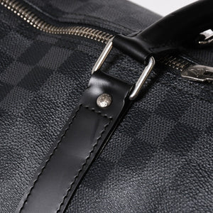 極美品 LOUIS VUITTON ルイヴィトン キーポルバンドリエール55 ボストンバッグ N41413 ダミエグラフィット ブラック 中古 4a008979