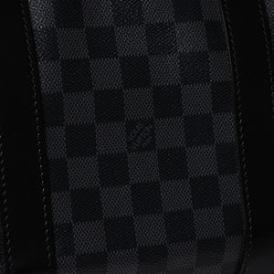 極美品 LOUIS VUITTON ルイヴィトン キーポルバンドリエール55 ボストンバッグ N41413 ダミエグラフィット ブラック 中古 4a008979