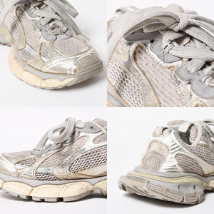 BALENCIAGA バレンシアガ 3XL スニーカー 靴 サイズ37 エッグシェル ベージュ シルバー グレー 良品 中古 4a007760